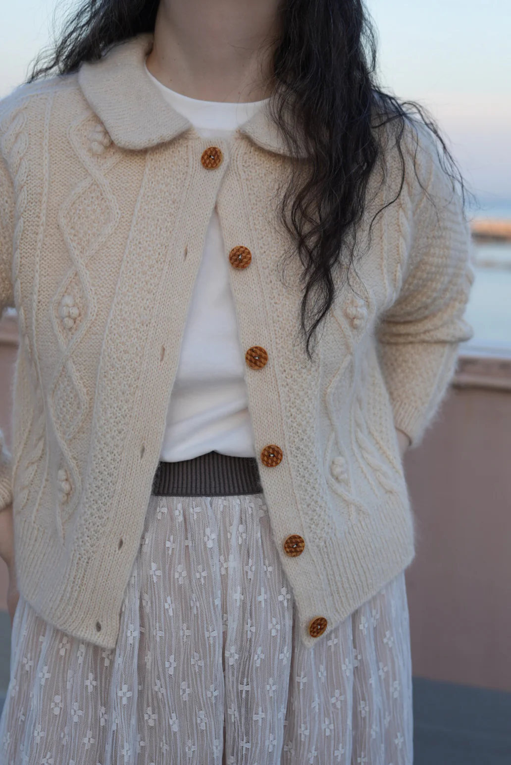 Athens Collar Cardigan by Soop Knits - Image 3