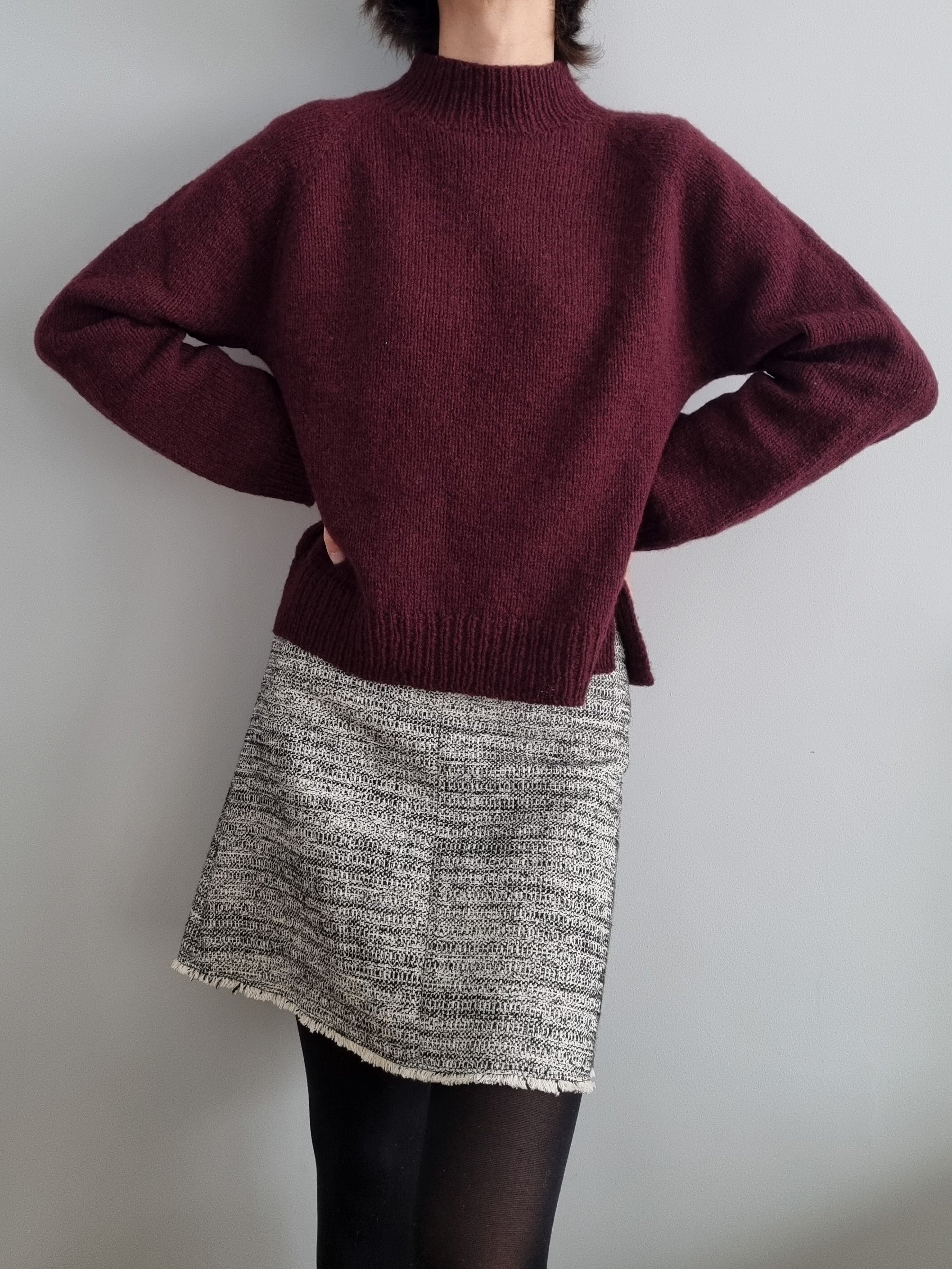 Burgundy Sweater by Joanna Filip - Image 10