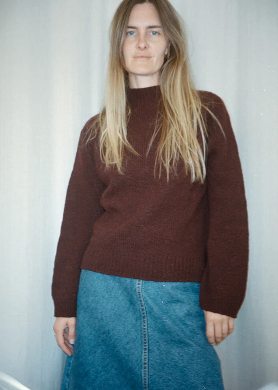 Burgundy Sweater by Joanna Filip - Image 4