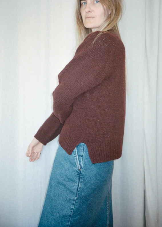 Burgundy Sweater by Joanna Filip - Image 5