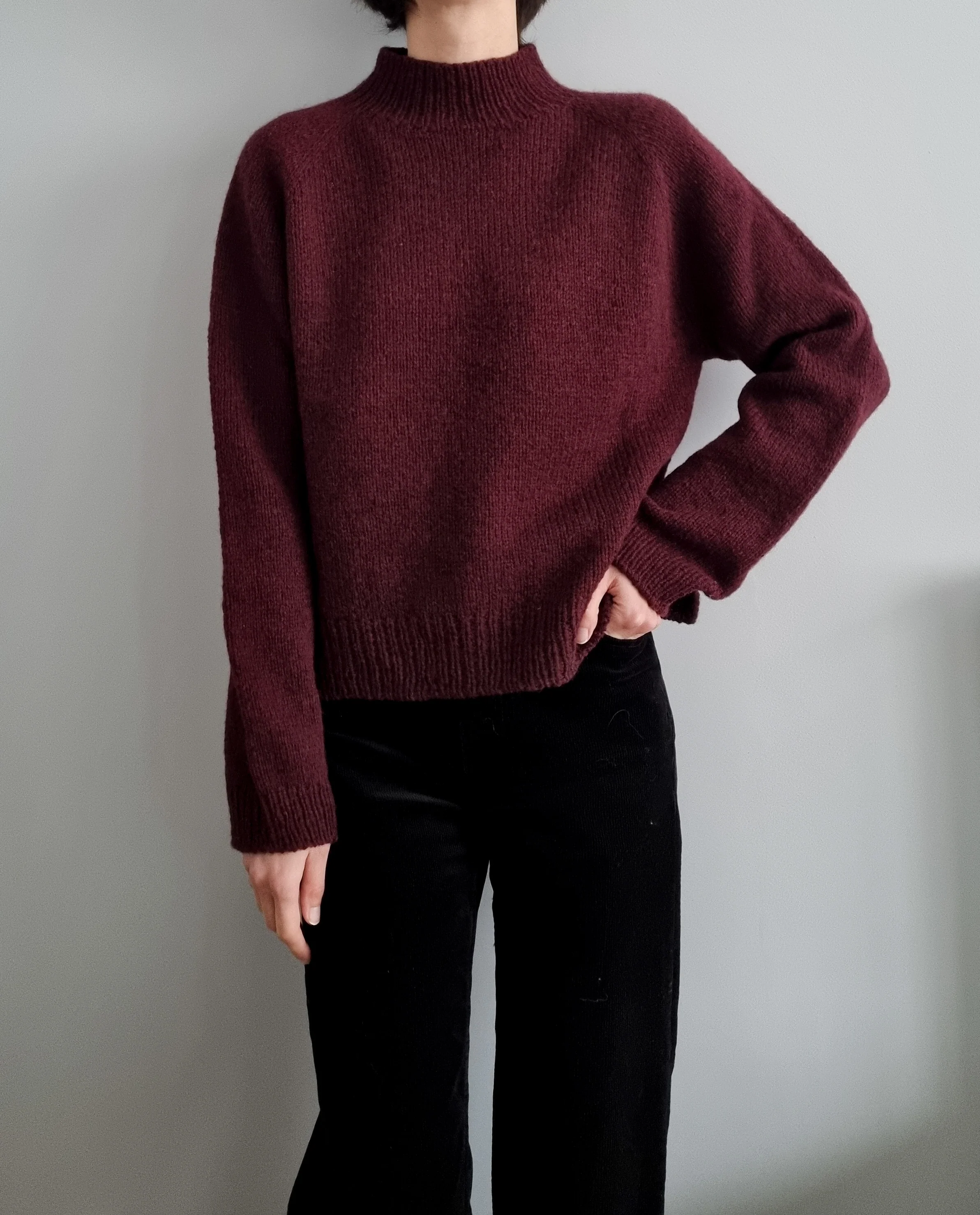 Burgundy Sweater by Joanna Filip - Image 8