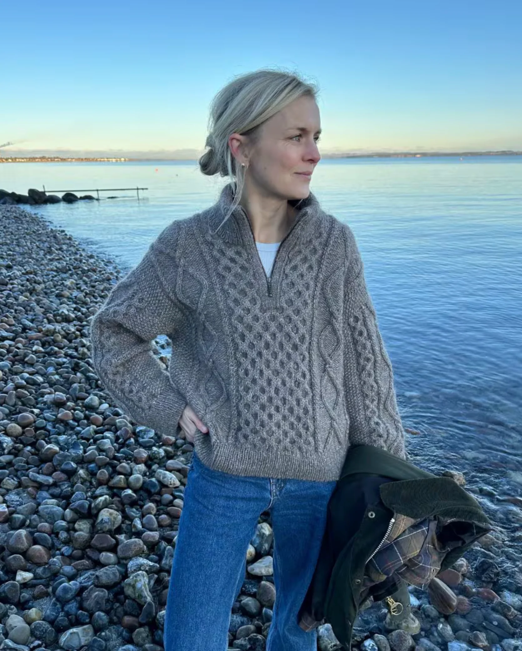 Dagmar Zipper Sweater by PetiteKnit x Hjelholt - Image 3