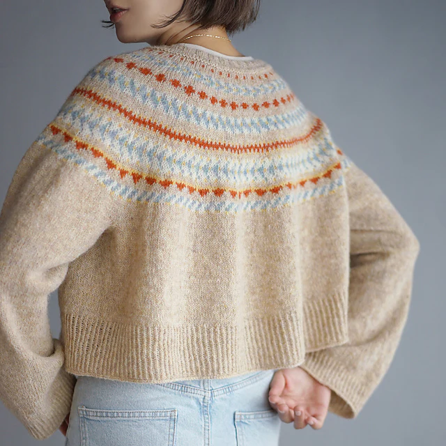 Amikomi Yoke Cardigan & Pullover by Noriko Ichikawa - Image 3