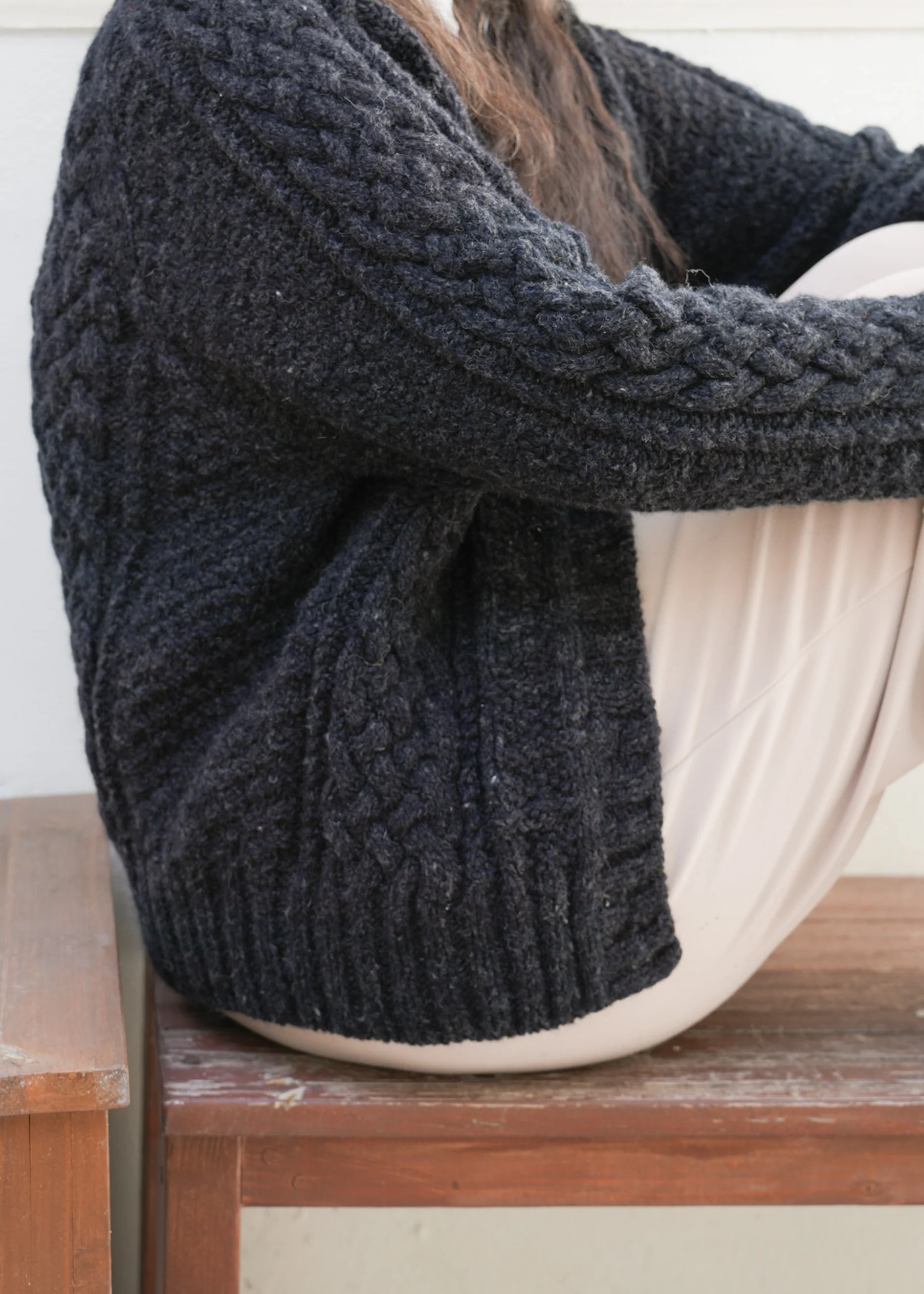 Rustic Weave Cardigan by Soop Knits - Image 11