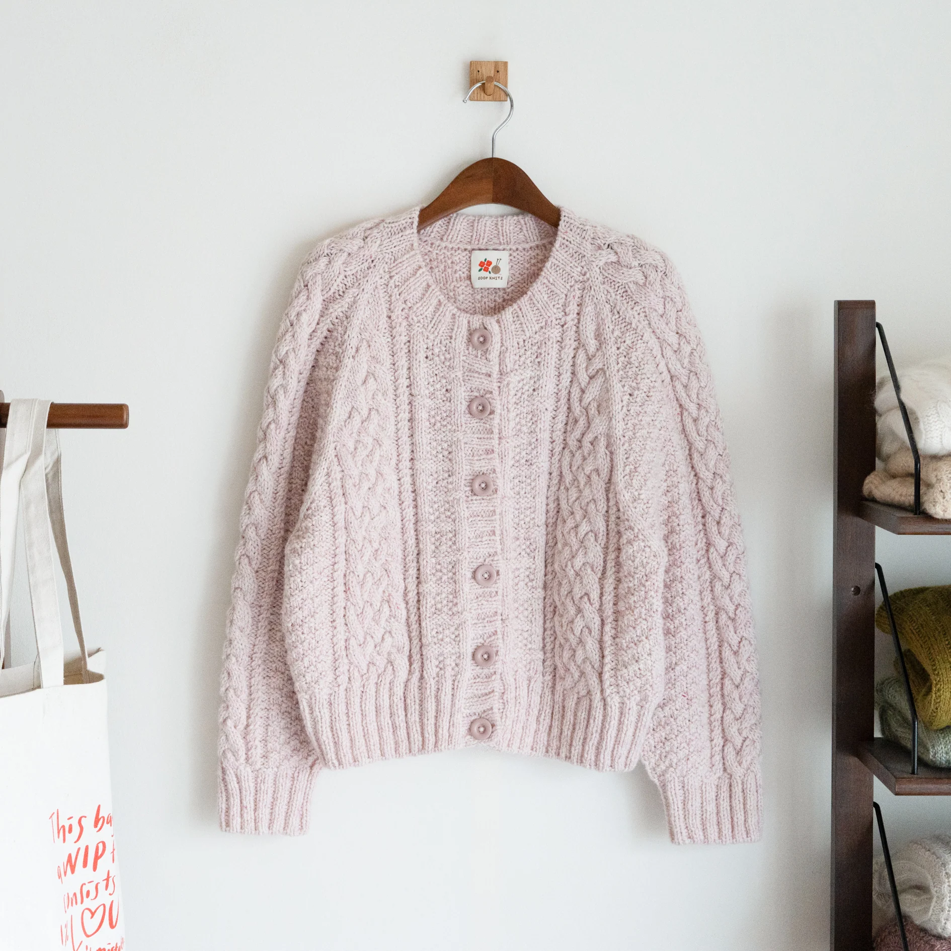 Rustic Weave Cardigan by Soop Knits - Image 13