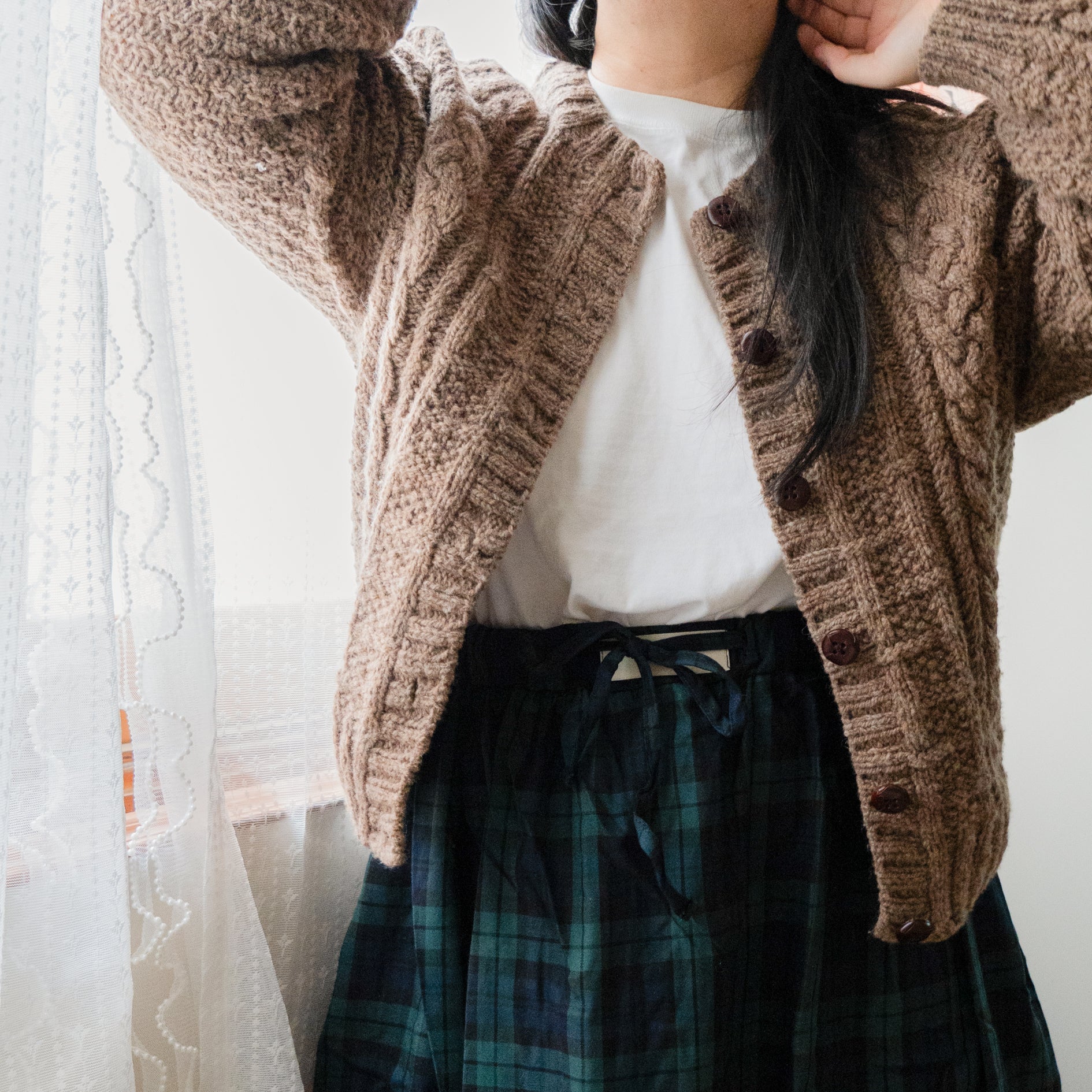 Rustic Weave Cardigan by Soop Knits - Image 5