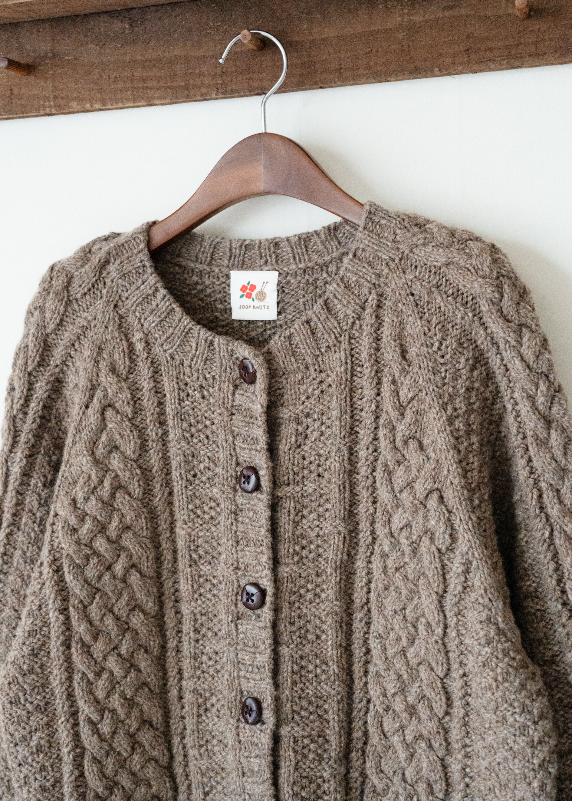 Rustic Weave Cardigan by Soop Knits - Image 6