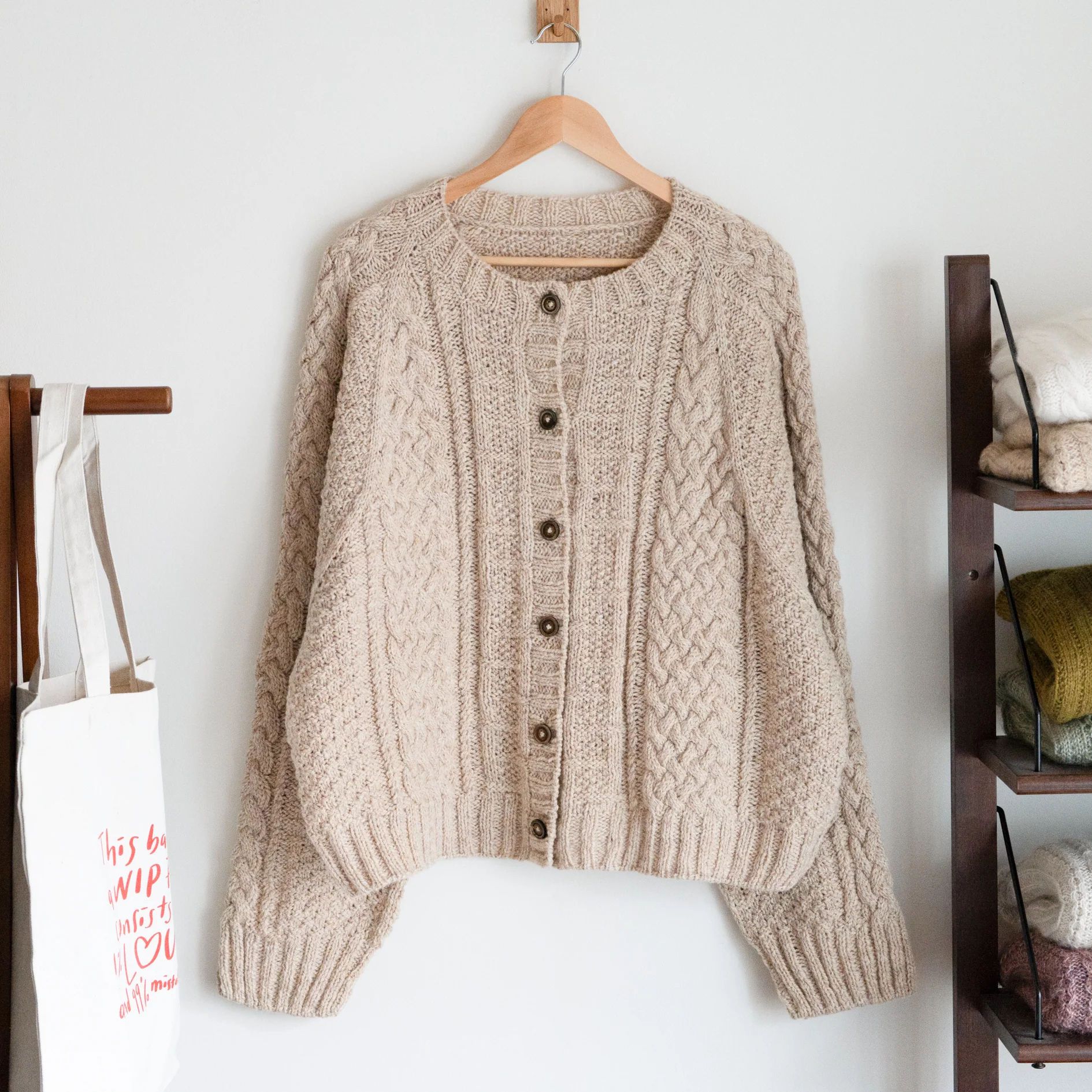 Rustic Weave Cardigan by Soop Knits - Image 8