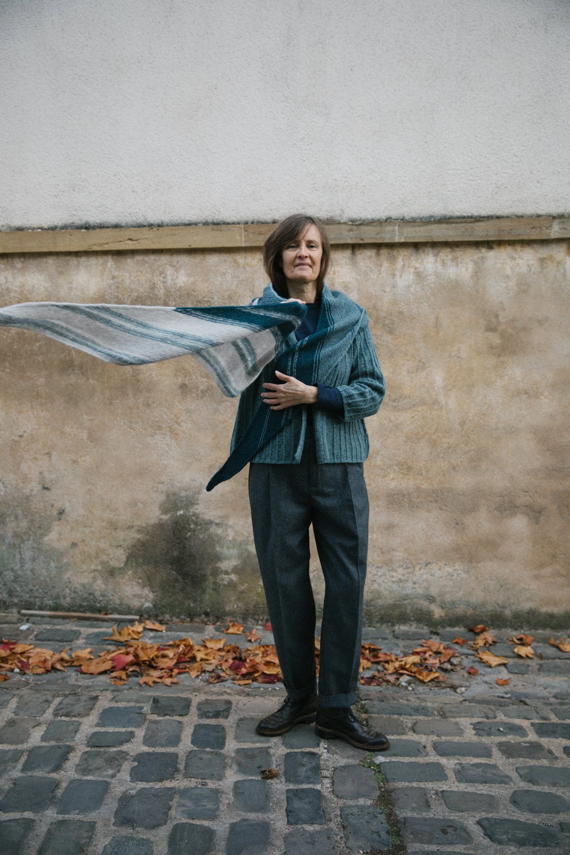 WH - Biches & Bûches no. 75 - blue moves scarf - pdf pattern in English - Image 2